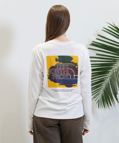 THE NORTH FACE(ザノースフェイス)の「THE NORTH FACE/ザ・ノース・フェイス ロンT DIGITAL BOX LOGO TEE NTW82487(Tシャツ/カットソー・レディース・ブラック/ホワイト・XL/L/M)」の5枚目の写真