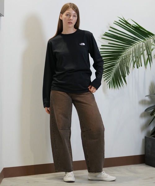 THE NORTH FACE(ザノースフェイス)の「THE NORTH FACE/ザ・ノース・フェイス ロンT DIGITAL BOX LOGO TEE NTW82487(Tシャツ/カットソー・レディース・ブラック/ホワイト・XL/L/M)」の11枚目の写真
