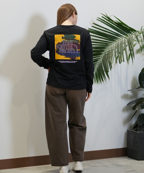 THE NORTH FACE(ザノースフェイス)の「THE NORTH FACE/ザ・ノース・フェイス ロンT DIGITAL BOX LOGO TEE NTW82487(Tシャツ/カットソー・レディース・ブラック/ホワイト・XL/L/M)」の12枚目の写真