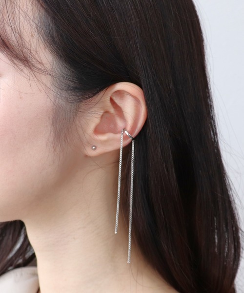 ロングチェーンイヤカフ（イヤーカフ）｜Three Four Time（スリー