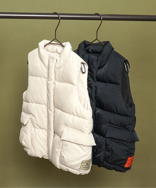 BREEZE（ブリーズ）の「スタンドカラー中綿ベスト（ダウンベスト・キッズ・ブラック/アイボリー・80/90/100/110/120/130/140/150）」の7枚目の写真