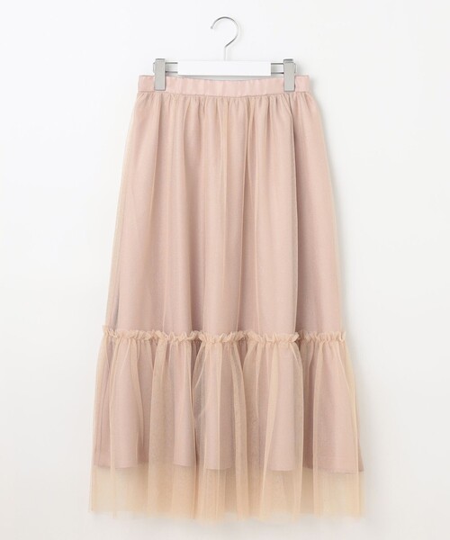 Feroux（フェルゥ）の「【洗える】ラメチュール スカート（スカート・レディース・ピンク系/ライトグレー系/ブラック系・1/2）」の21枚目の写真