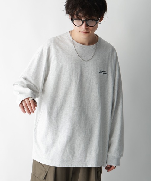 SIGNAL SPORTS（シグナルスポーツ）の「【SIGNAL SPORTS】ワンポイント刺繍/オーバーサイズTシャツ（Tシャツ/カットソー・メンズ・ホワイト/グリーン/スミクロ/ホワイト系その他4・SMALL/MEDIUM/LARGE）」の3枚目の写真