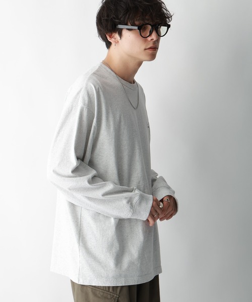 SIGNAL SPORTS（シグナルスポーツ）の「【SIGNAL SPORTS】ワンポイント刺繍/オーバーサイズTシャツ（Tシャツ/カットソー・メンズ・ホワイト/グリーン/スミクロ/ホワイト系その他4・SMALL/MEDIUM/LARGE）」の10枚目の写真