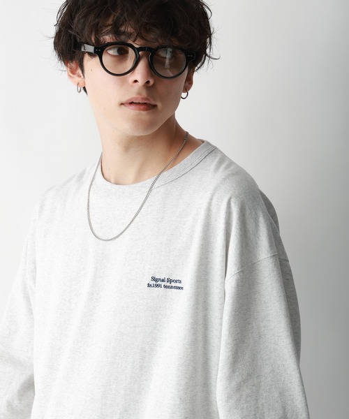 セール】【SIGNAL SPORTS】ワンポイント刺繍/オーバーサイズTシャツ（T