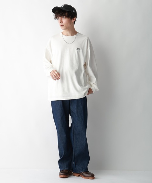 SIGNAL SPORTS（シグナルスポーツ）の「【SIGNAL SPORTS】ワンポイント刺繍/オーバーサイズTシャツ（Tシャツ/カットソー・メンズ・ホワイト/グリーン/スミクロ/ホワイト系その他4・SMALL/MEDIUM/LARGE）」の5枚目の写真