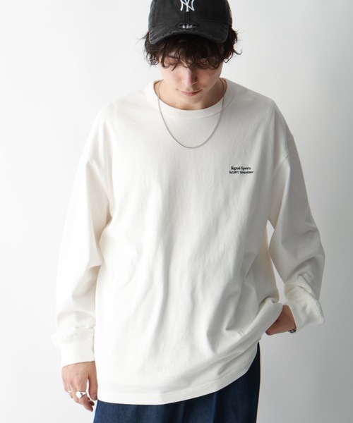 SIGNAL SPORTS（シグナルスポーツ）の「【SIGNAL SPORTS】ワンポイント刺繍/オーバーサイズTシャツ（Tシャツ/カットソー・メンズ・ホワイト/グリーン/スミクロ/ホワイト系その他4・SMALL/MEDIUM/LARGE）」の6枚目の写真