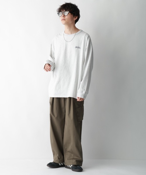 SIGNAL SPORTS（シグナルスポーツ）の「【SIGNAL SPORTS】ワンポイント刺繍/オーバーサイズTシャツ（Tシャツ/カットソー・メンズ・ホワイト/グリーン/スミクロ/ホワイト系その他4・SMALL/MEDIUM/LARGE）」の9枚目の写真