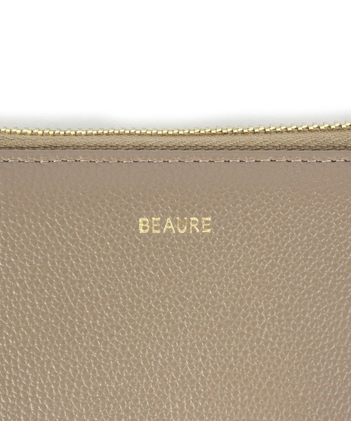 Beau're(ヴュレ)の「【BEAURE】カウレザー ハンドストラップ付きB7ウォレット B-24097(財布・レディース・ライトピンク/グレイッシュベージュ/ブラック/シルバー/イエロー/パープル/ゴールド/アイボリー/ブルー・FREE)」の21枚目の写真