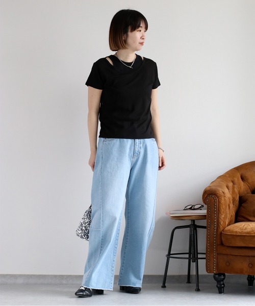 cepo（セポ）の「レースアップポインテッドトゥスニーカーパンプス（パンプス・レディース・ブラック/オフホワイト・M/L）」の3枚目の写真