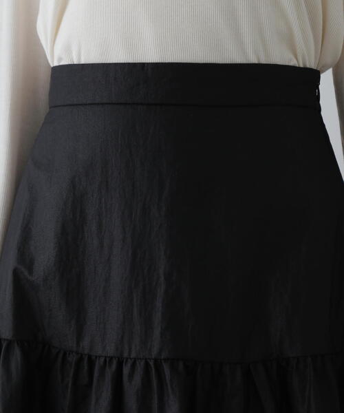 N.（N. Natural Beauty Basic）（エヌエヌナチュラルビューティーベーシック）の「◆切替ギャザーフレアスカート（スカート・レディース・ボルドー/ベージュ/ブラック・MEDIUM）」の13枚目の写真