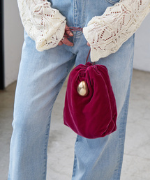JAMIRAY / ジャミレイ VELVET EGG D/S PURSE 242-270506