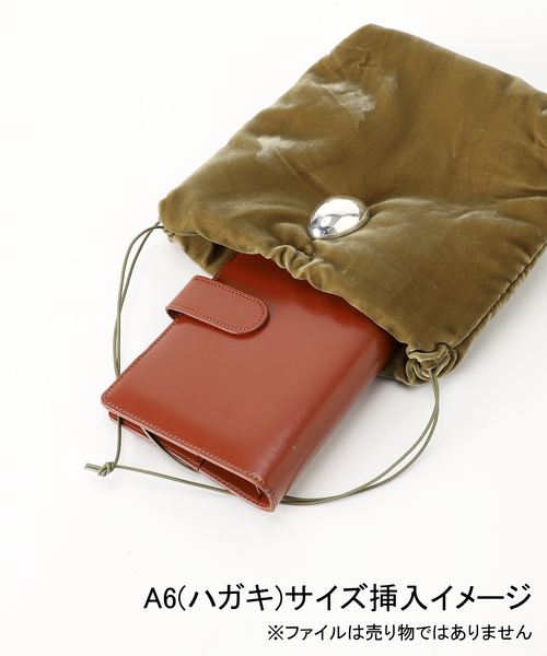 Spick & Span(スピックアンドスパン)の「JAMIRAY / ジャミレイ VELVET EGG D/S PURSE 242-270506(ハンドバッグ・レディース・ブラック/ピンク/カーキ・FREE)」の11枚目の写真