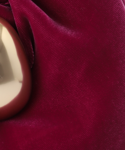 Spick & Span(スピックアンドスパン)の「JAMIRAY / ジャミレイ VELVET EGG D/S PURSE 242-270506(ハンドバッグ・レディース・ブラック/ピンク/カーキ・FREE)」の18枚目の写真
