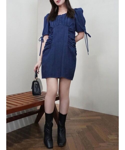 【セール】ギャザーデザインアソートミニワンピース(ワンピース)|dazzlin(ダズリン) 【セール】ギャザーデザインアソートミニワンピース(ワンピース)|dazzlin(ダズリン)