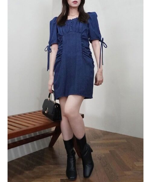 【セール】ギャザーデザインアソートミニワンピース(ワンピース)|dazzlin(ダズリン) 【セール】ギャザーデザインアソートミニワンピース(ワンピース)|dazzlin(ダズリン)