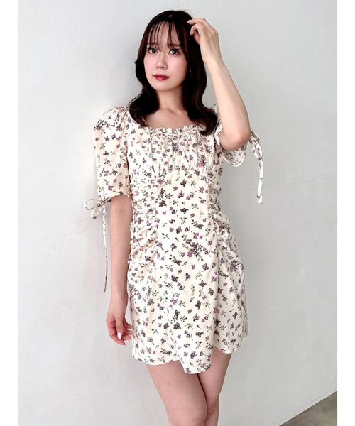 【セール】ギャザーデザインアソートミニワンピース(ワンピース)|dazzlin(ダズリン) 【セール】ギャザーデザインアソートミニワンピース(ワンピース)|dazzlin(ダズリン)