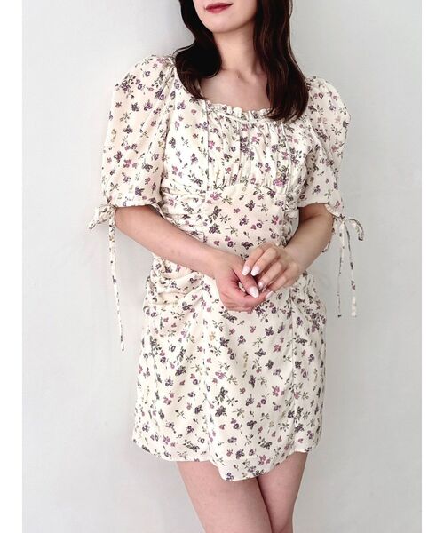 【セール】ギャザーデザインアソートミニワンピース(ワンピース)|dazzlin(ダズリン) 【セール】ギャザーデザインアソートミニワンピース(ワンピース)|dazzlin(ダズリン)