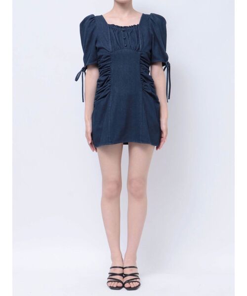 【セール】ギャザーデザインアソートミニワンピース(ワンピース)|dazzlin(ダズリン) 【セール】ギャザーデザインアソートミニワンピース(ワンピース)|dazzlin(ダズリン)