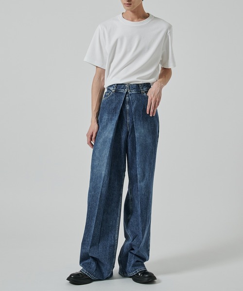 ジョンローレンスサリバン WASHED DENIM WIDE PANTS WASHED DENIM WIDE PANTS | JOHN LAWRENCE SULLIVAN