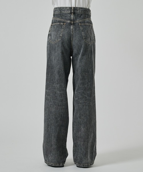 ジョンローレンスサリバン　WASHED DENIM WIDE PANTS WASHED DENIM WIDE PANTS JOHN LAWRENCE SULLIVAN ジョン