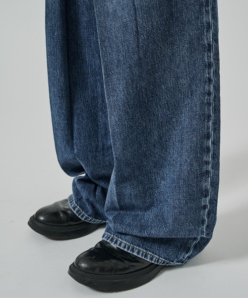 WASHED DENIM WIDE PANTS（デニムパンツ）｜JOHN LAWRENCE