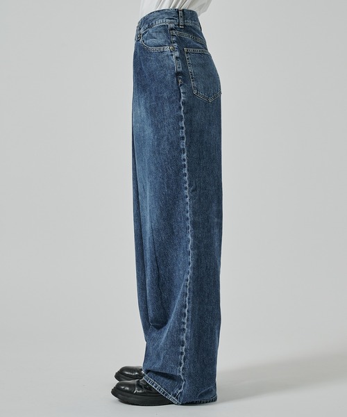 ジョンローレンスサリバン washed denim wide pants S WASHED DENIM WIDE PANTS（デニムパンツ）｜JOHN LAWRENCE
