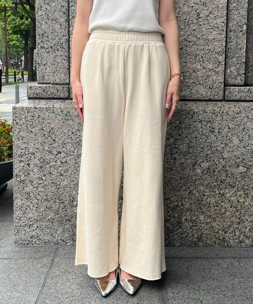 DouDou（ドゥドゥ）の「裏毛スウエットワイドパンツ（その他パンツ・レディース・グレー/アイボリー/ブラック・FREE/TM）」の22枚目の写真