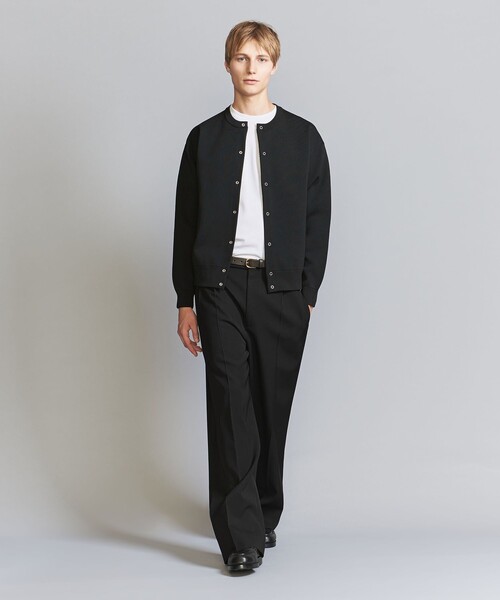 BEAUTY&YOUTH UNITED ARROWS(ビューティーアンドユースユナイテッドアローズ)の「【WEB限定】テックミラノ スナップボタン カーディガン(カーディガン/ボレロ・メンズ・ブラック/グレー/パープル・S/M/L)」の6枚目の写真