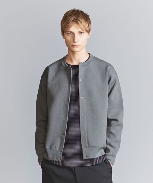 BEAUTY&YOUTH UNITED ARROWS(ビューティーアンドユースユナイテッドアローズ)の「【WEB限定】テックミラノ スナップボタン カーディガン(カーディガン/ボレロ・メンズ・ブラック/グレー/パープル・S/M/L)」の10枚目の写真