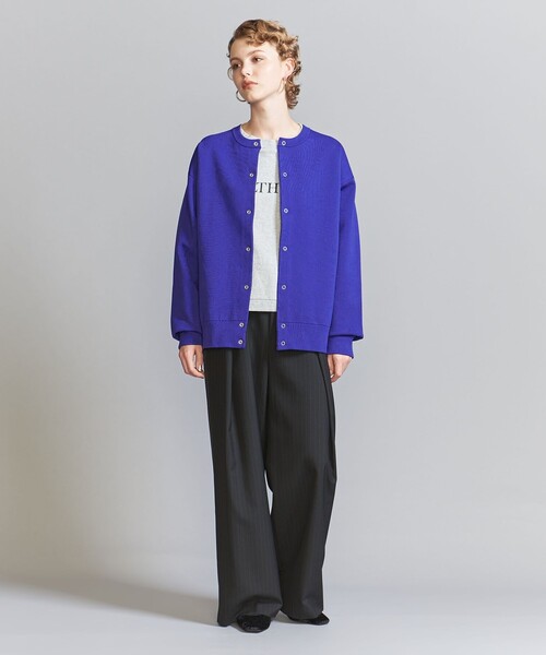 BEAUTY&YOUTH UNITED ARROWS(ビューティーアンドユースユナイテッドアローズ)の「【WEB限定】テックミラノ スナップボタン カーディガン(カーディガン/ボレロ・メンズ・ブラック/グレー/パープル・S/M/L)」の13枚目の写真