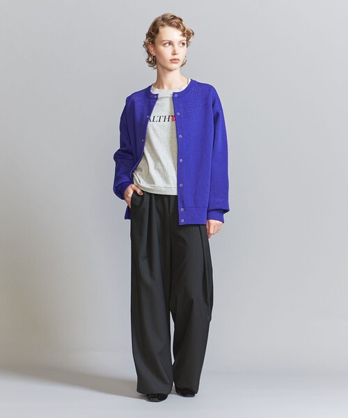 BEAUTY&YOUTH UNITED ARROWS(ビューティーアンドユースユナイテッドアローズ)の「【WEB限定】テックミラノ スナップボタン カーディガン(カーディガン/ボレロ・メンズ・ブラック/グレー/パープル・S/M/L)」の15枚目の写真