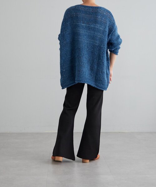 D-due オーバーニット　ボーダー MAROCORE セーター ニット 「MAROCORE」ダメージボーダーニットプル