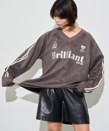 WEGO | WEGO/【24年秋冬新作】フェイクスウェードグラフィックプルオーバー(スウェット)