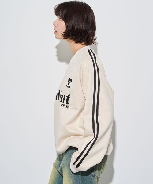 WEGO（ウィゴー）の「WEGO/フェイクスウェードグラフィックプルオーバー（スウェット・メンズ・チャコール/アイボリー・MEDIUM/LARGE）」の18枚目の写真