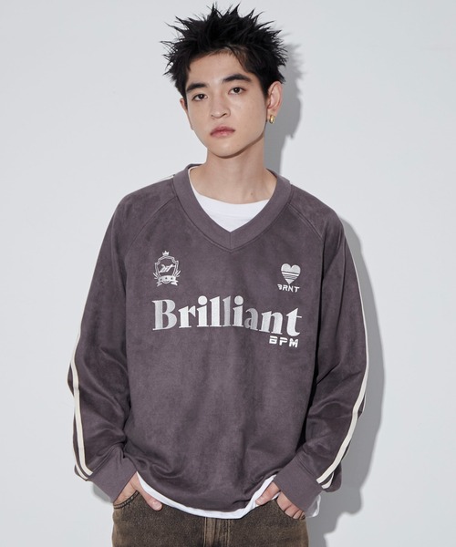 WEGO（ウィゴー）の「WEGO/フェイクスウェードグラフィックプルオーバー（スウェット・メンズ・チャコール/アイボリー・MEDIUM/LARGE）」の20枚目の写真