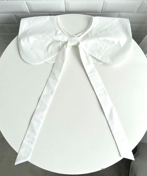 Loueme（ルエム）の「リボン付け襟（付け襟・レディース・ブラック/ホワイト・FREE）」の5枚目の写真