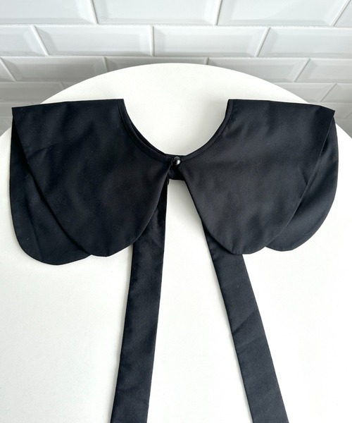 Loueme（ルエム）の「リボン付け襟（付け襟・レディース・ブラック/ホワイト・FREE）」の10枚目の写真