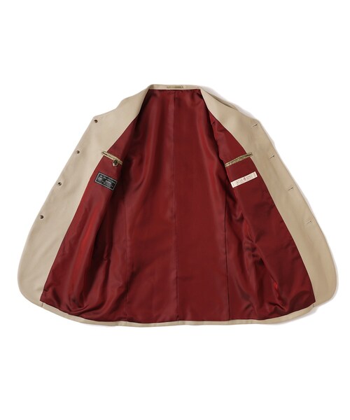 セール】ギャバジン ノーカラージャケット（テーラード