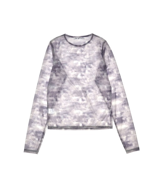 Nora Lily elle(ノラリリーエル)の「【Nora Lily】「elle」Tie dyeing sheer Top(Tシャツ/カットソー・レディース・ライトグレー/ライトパープル/オレンジ・FREE)」の20枚目の写真