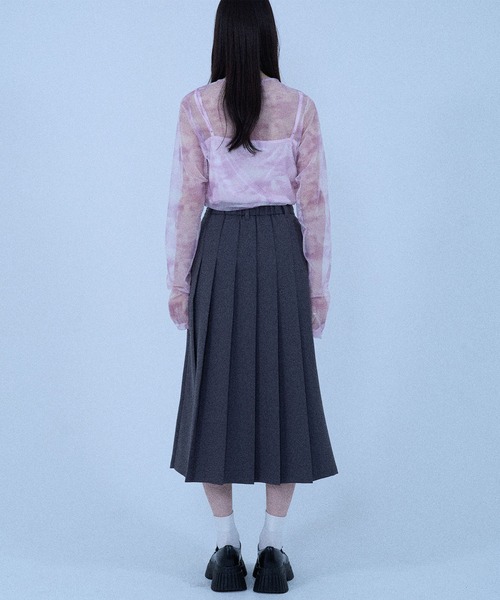 Nora Lily elle(ノラリリーエル)の「【Nora Lily】「elle」Tie dyeing sheer Top(Tシャツ/カットソー・レディース・ライトグレー/ライトパープル/オレンジ・FREE)」の15枚目の写真