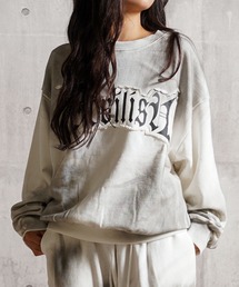 1111clothing | グランジ加工 クルーネック スウェット / Grunge Crewneck Sweatshirt(スウェット)