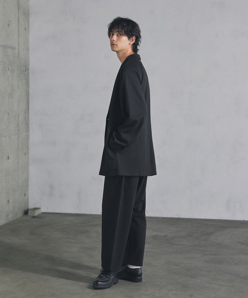 CTHY（シティ）の「ウールライクセンターシームサルエルパンツ（その他パンツ・メンズ・ブラック/チャコール・S/M/L/XL）」の21枚目の写真