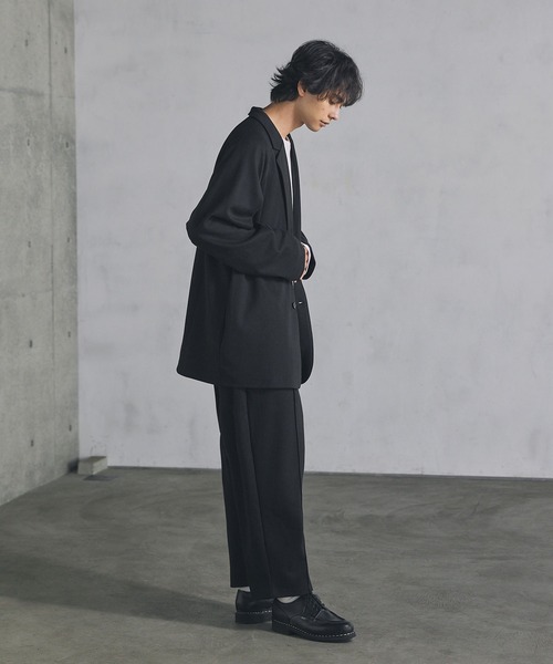 CTHY（シティ）の「ウールライクセンターシームサルエルパンツ（その他パンツ・メンズ・ブラック/チャコール・S/M/L/XL）」の20枚目の写真