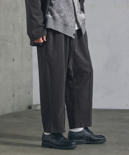 CTHY（シティ）の「ウールライクセンターシームサルエルパンツ（その他パンツ・メンズ・ブラック/チャコール・S/M/L/XL）」の17枚目の写真