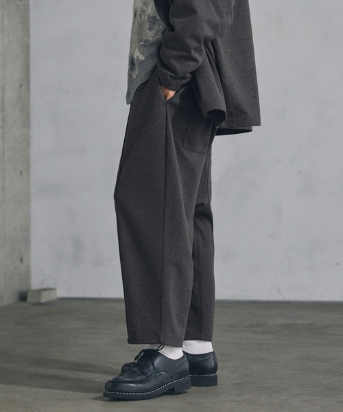 CTHY（シティ）の「ウールライクセンターシームサルエルパンツ（その他パンツ・メンズ・ブラック/チャコール・S/M/L/XL）」の15枚目の写真