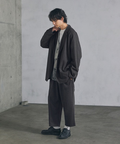 CTHY（シティ）の「ウールライクセンターシームサルエルパンツ（その他パンツ・メンズ・ブラック/チャコール・S/M/L/XL）」の11枚目の写真