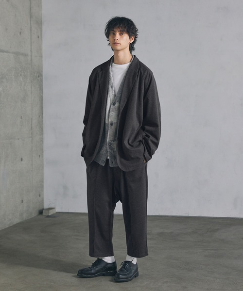 CTHY（シティ）の「ウールライクセンターシームサルエルパンツ（その他パンツ・メンズ・ブラック/チャコール・S/M/L/XL）」の10枚目の写真