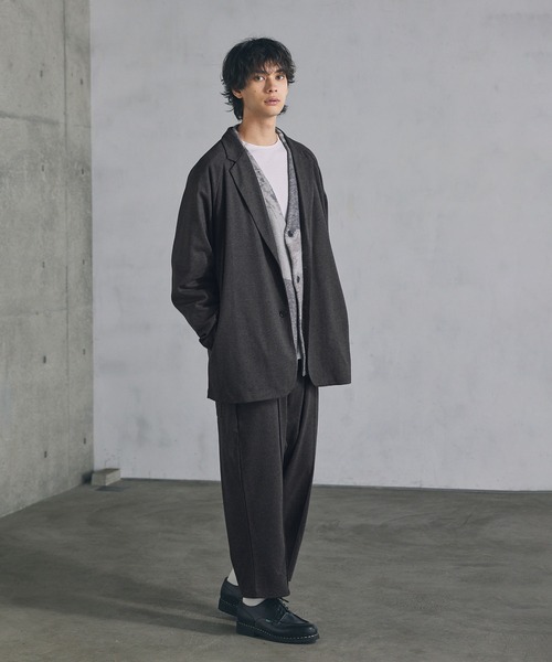 CTHY（シティ）の「ウールライクセンターシームサルエルパンツ（その他パンツ・メンズ・ブラック/チャコール・S/M/L/XL）」の8枚目の写真