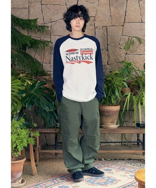 NASTY KICK（ナスティーキック）の「【UNISEX】NASTYKICK／Liberation ロングスリーブT（Tシャツ/カットソー・レディース・ホワイト/ブラウン・LARGE/MEDIUM）」の7枚目の写真